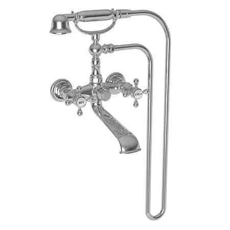 Newport Brass Exposed Tub and Hand Shower Set, 2, Wall, Polished Chrome 920-4282-26